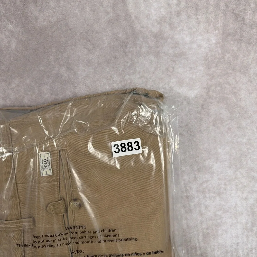 Polo Ralph Lauren Bedford Chino Classic Cotton Twill Pants 50B 30 Khaki Tan Mens